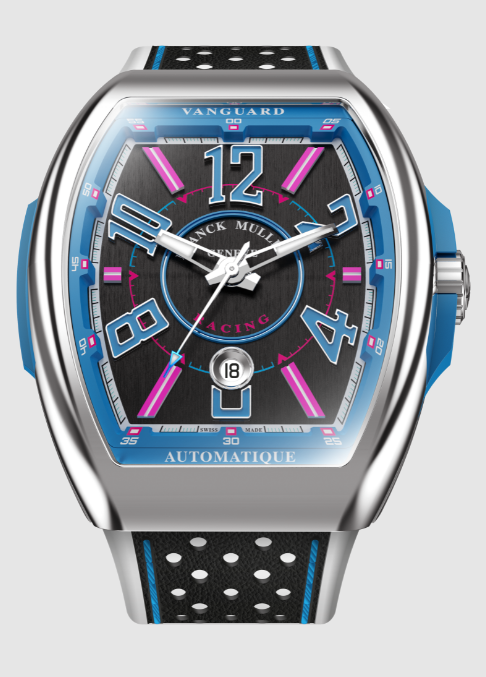 Buy Franck Muller Vanguard Racing Replica Watch for sale Cheap Price V 45 SC DT RCG MIAMI NR (BL)